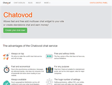 Tablet Screenshot of chatovod.com